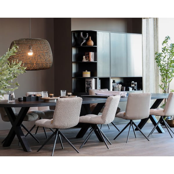 Béžová otočná jedálenská stolička Vinny – WOOOD-image-1