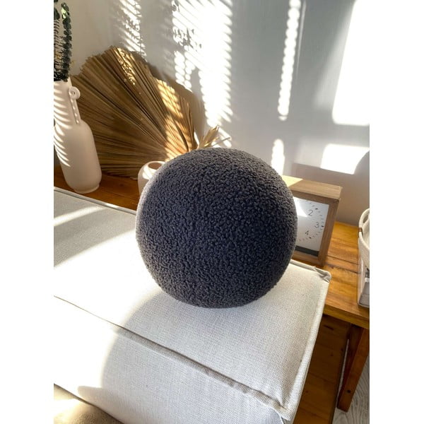 Dekoračný vankúš z materiálu buklé ø 25 cm Top – Mioli Decor-image-4