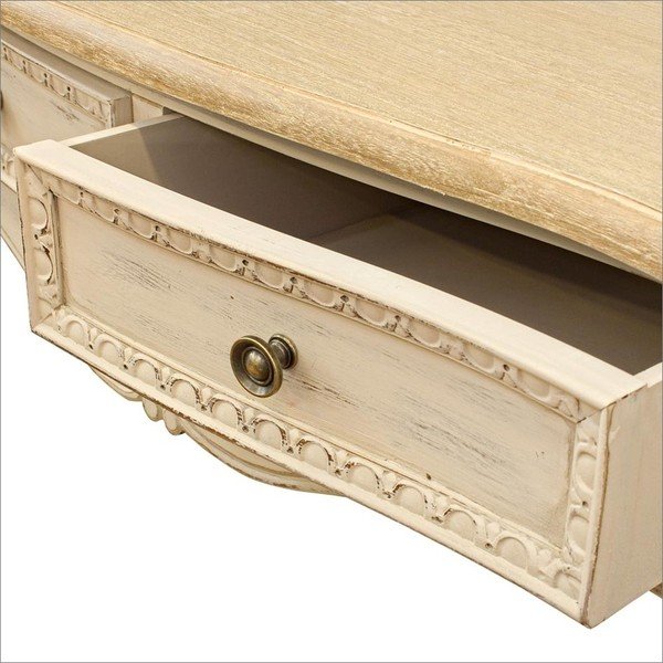 Krémovobiely konzolový stolík 40x90 cm Clarisse – Bizzotto-image-4