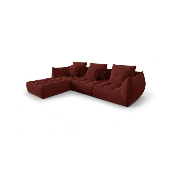 Červená rohová pohovka (variabilný roh) Bloom – Micadoni Home-image-2