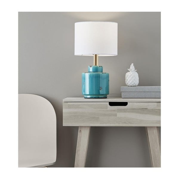 Modro-biela stolová lampa Markslöjd Cous-image-3