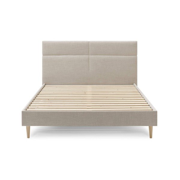 Béžová dvojlôžková posteľ Bobochic Paris Elyna Light, 180 x 200 cm-image-2