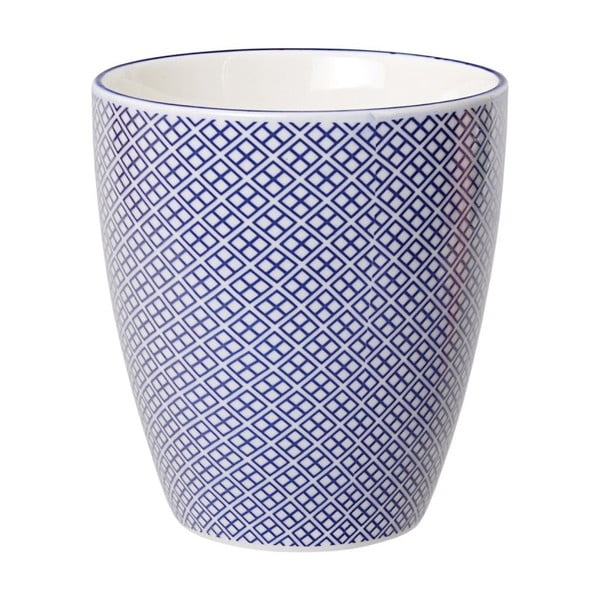 Modrý porcelánový hrnček na čaj Tokyo Design Studio Squares