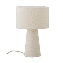 Biela stolová lampa s textilným tienidlom (výška 30 cm) Emmie – Bloomingville