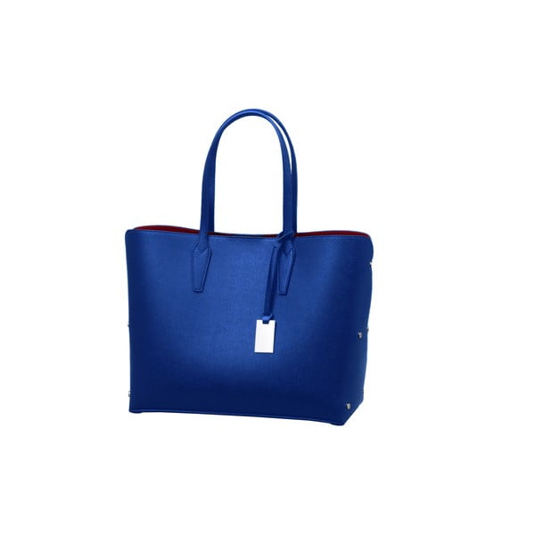 Modrá kabelka z pravej kože Andrea Cardone Eulalia
