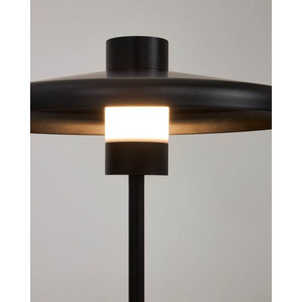 Čierna stolová lampa s kovovým tienidlom (výška  32,5 cm) Nuvira – Kave Home-image-3