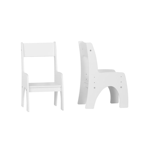 Biela detská stolička Klips – Pinio
