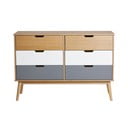 Komoda z masívneho borovicového dreva Marckeric Cusco, šírka 120 cm