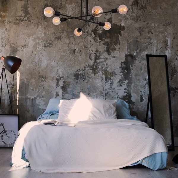 Čierne stropné svietidlo 64x64 cm Flower – Opviq lights-image-1