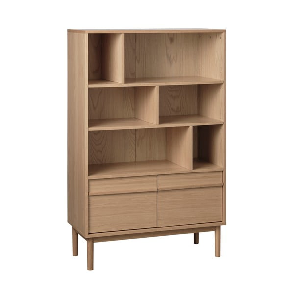 Knižnica v dekore duba v prírodnej farbe 140x90 cm Ponza – Unique Furniture-image-2