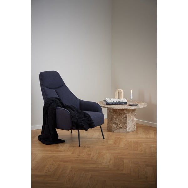 Svetlohnedý mramorový okrúhly konferenčný stolík ø 80 cm Naxos – Actona-image-3