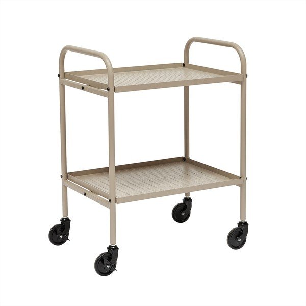 Oceľový servírovací stolík na kolieskach 37,5x52 cm Maki – OYOY Living Design