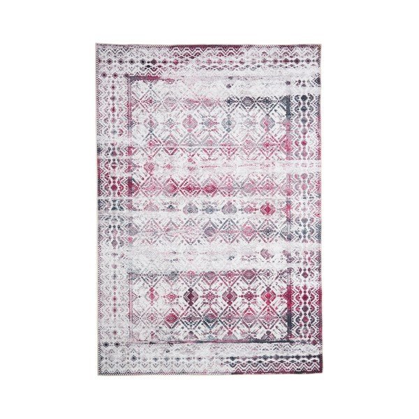 Koberec odolný voči škvrnám Floorita Kilim Ivory Cherry, 120 × 180 cm-image-1