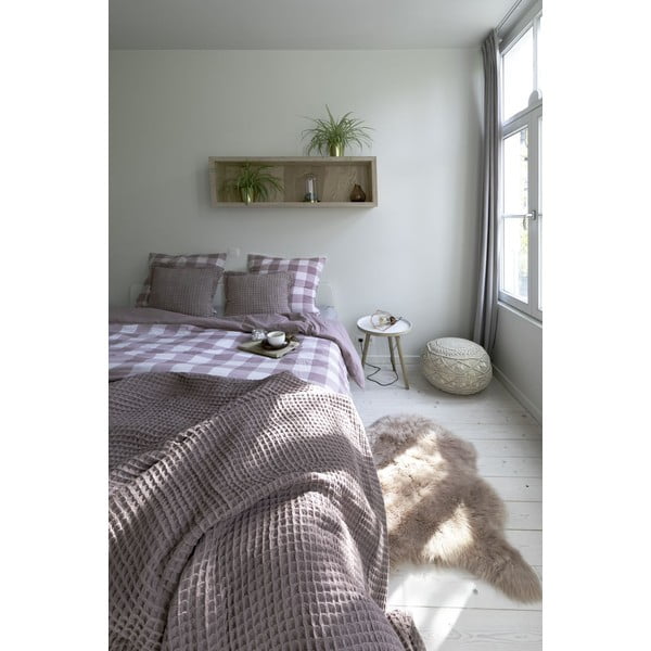 Svetlohnedé bavlnené obliečky na jednolôžko 140x200 cm Emma - Tiseco Home Studio-image-1