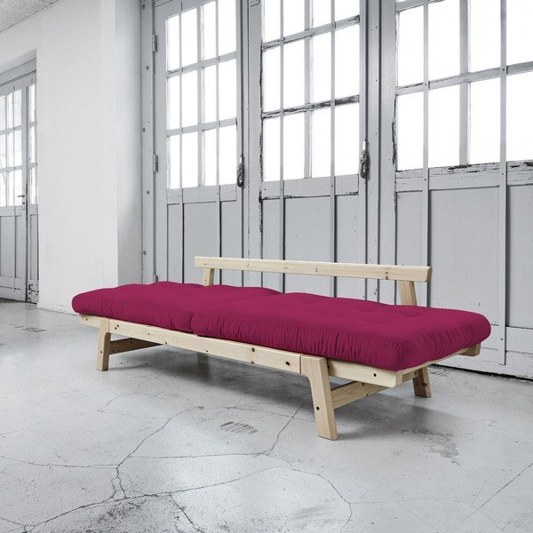 Rozkladacia pohovka Karup Step Natural/Pink-image-2