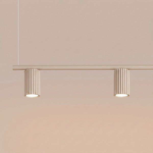 Taupe hliníkové závesné svietidlo Gleam – Sollux-image-2