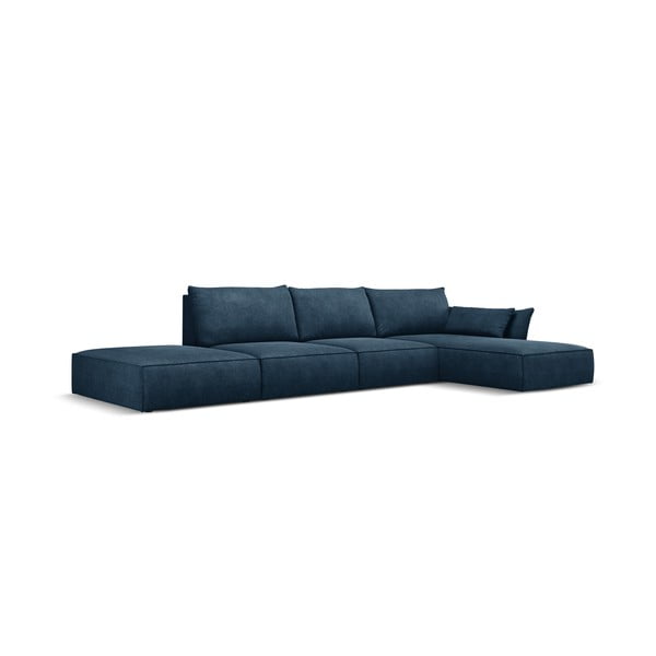 Tmavomodrá rohová pohovka (pravý roh) Vanda - Mazzini Sofas-image-2