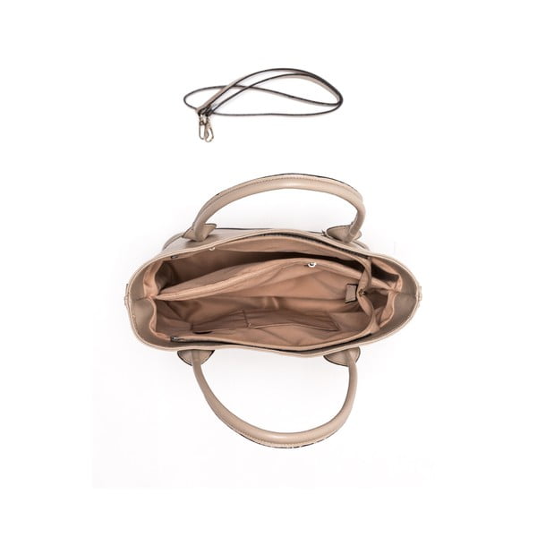 Kožená kabelka Anna Luchini 1108 Fango-image-3