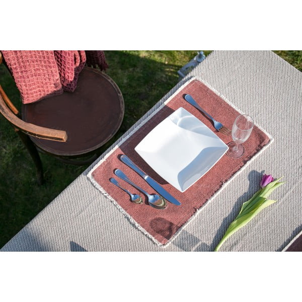 Béžovo-čierny bavlnený obrus Tiseco Home Studio, 250 x 150 cm-image-4