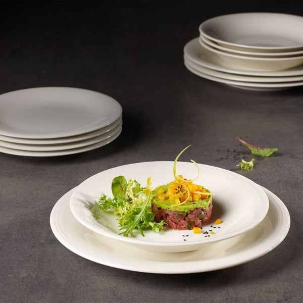 Biely porcelánový hlboký tanier Like by Villeroy & Boch, 23,5 cm-image-1