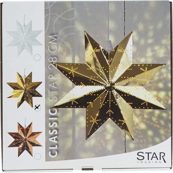 Vianočná svetelná dekorácia v zlatej farbe Classic - Star Trading-image-3
