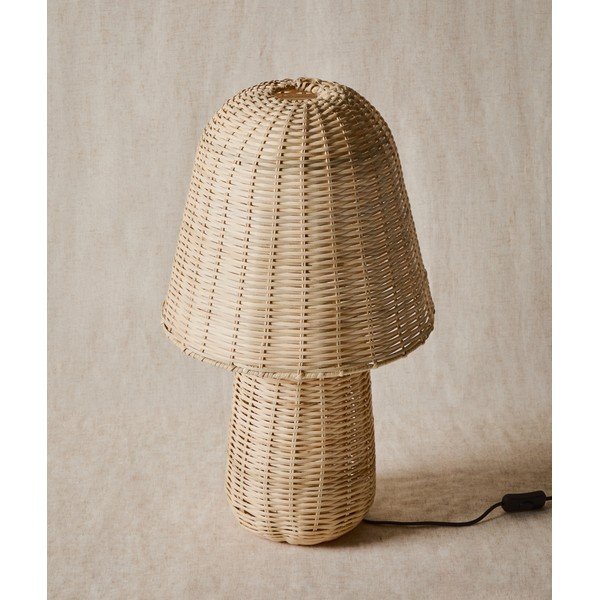 Ratanová stolová lampa v prírodnej farbe (výška  65 cm) Neuda – Kave Home-image-1