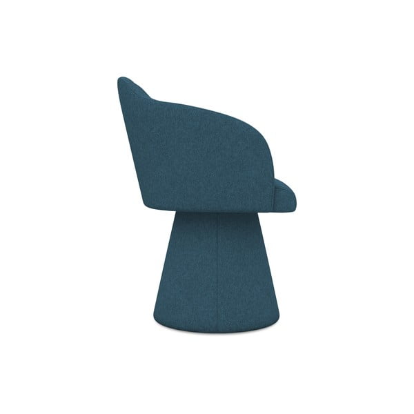 Modré čalúnené jedálenské kreslo Kanoa – Makamii-image-2