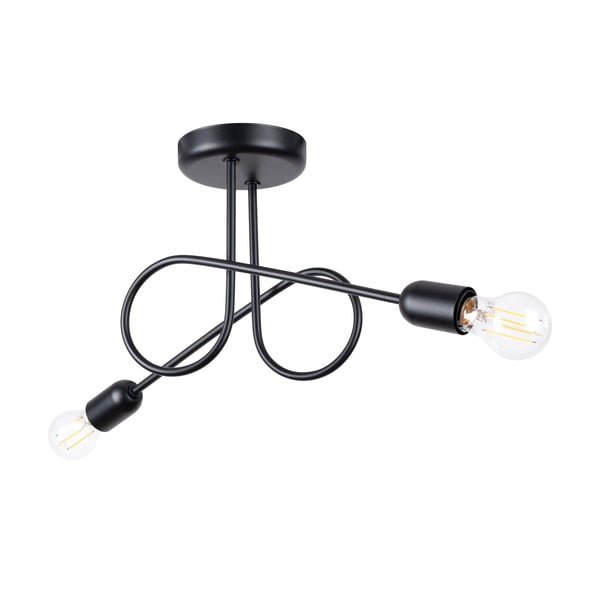 Čierne stropné svietidlo 18x57 cm Opulent – Sollux