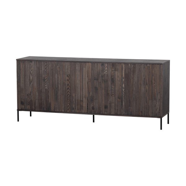 Hnedá komoda v dekore jaseňa 200x85x44 cm Gravure – WOOOD-image-2