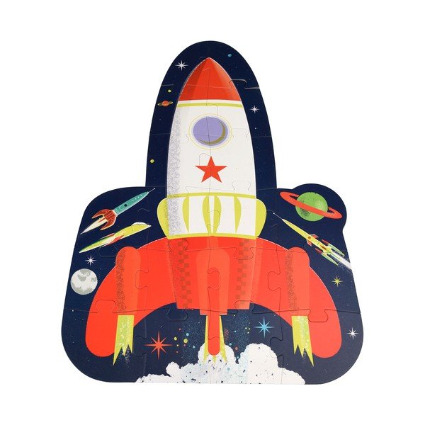 Puzzle (počet dielikov 18) Space Age rocket – Rex London-image-2