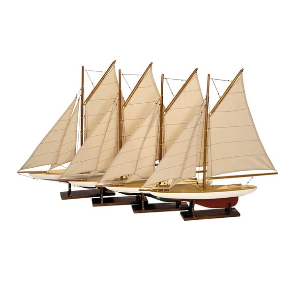 Set 4 ks modelov lodí Yachts