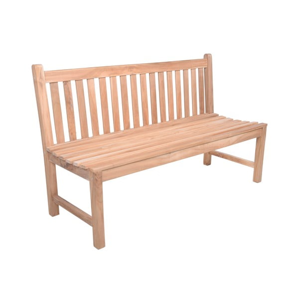 Drevená záhradná lavica v prírodnej farbe Solo – Garden Pleasure-image-2
