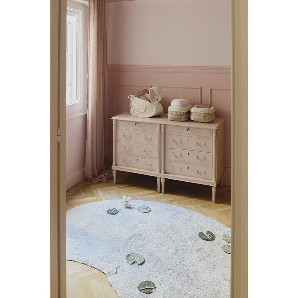 Svetlosivý bavlnený detský hrací koberec 130x170 cm Swan Lake – Lorena Canals-image-1