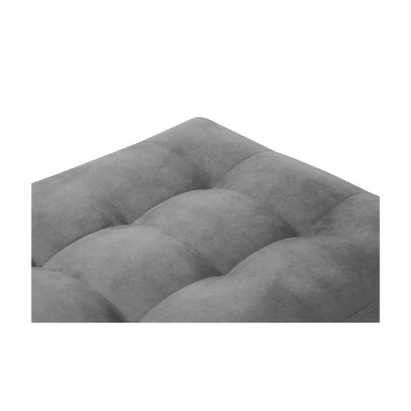 Svetlosivá zamatová podnožka Milo Casa Santo-image-4