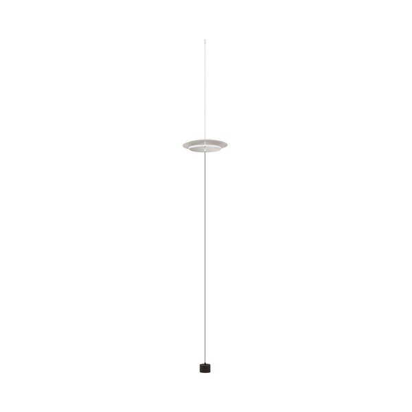 Matne biela hliníková LED stojacia lampa so stmievačom (výška  370 cm) Olos – Nova Luce