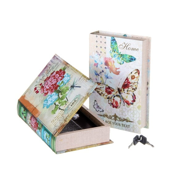 Krabica v tvare knihy Unimasa Butterfly, 16 x 24 x 4,7 cm
