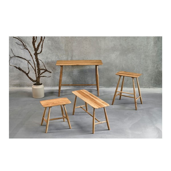 Jedálenský stôl z dubového dreva 44.5x100 cm Bodo - Villa Collection-image-1