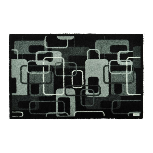 Sivo-čierna rohožka Zala Living Design Funky Grey Black Retro, 50 × 70 cm