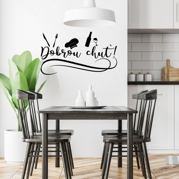 Samolepka na stenu s citátom Ambiance Dobrú chuť