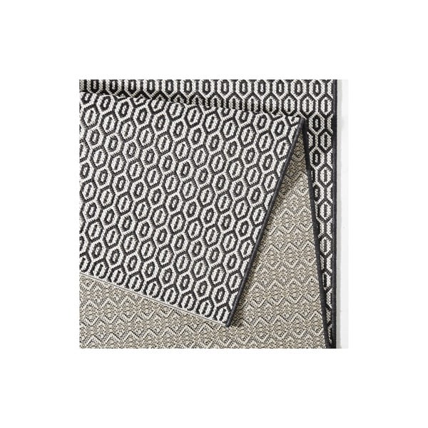 Čierno-biely vonkajší behúň NORTHRUGS Coin, 80 x 200 cm-image-1