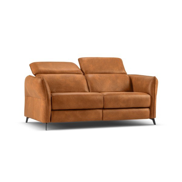 Svetlohnedá kožená pohovka 103 cm Hubble – Windsor & Co Sofas-image-2