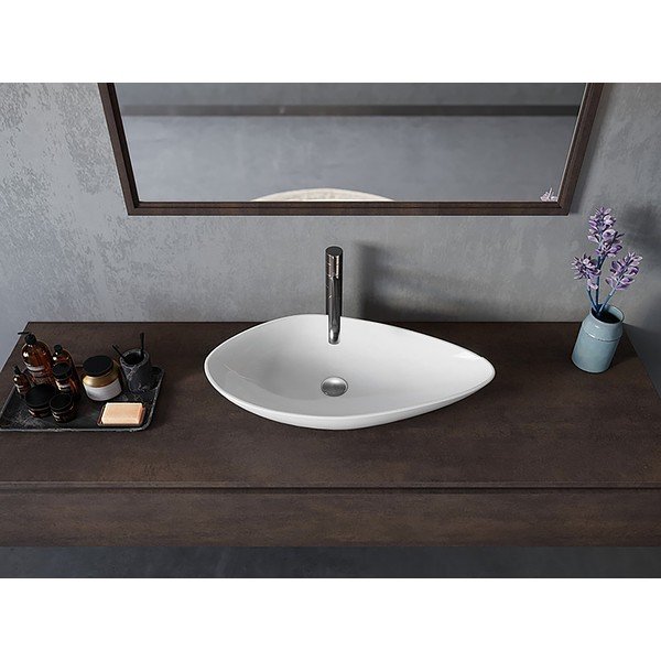 Biele keramické umývadlo 74x38,5 cm Ovali – Sapho-image-3