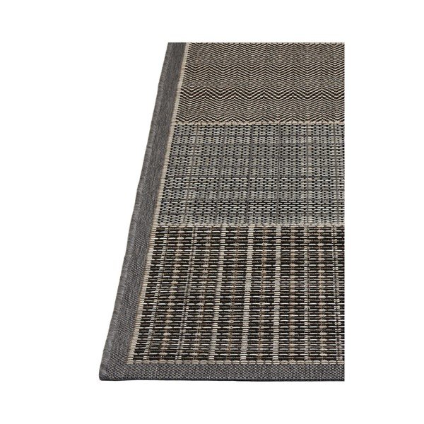 Sivý vysokoodolný koberec vhodný do exteriéru Floorita Quadrotta, 133 x 190 cm-image-3