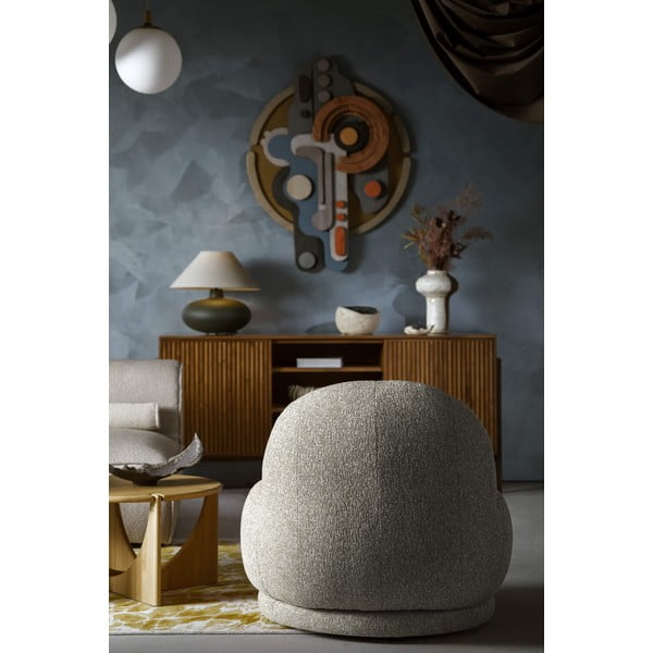 Sivo-hnedé kreslo Ovo – Miuform-image-3