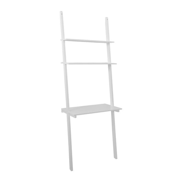 Biely rebrík s poličkami RGE Emil, šírka 200 cm