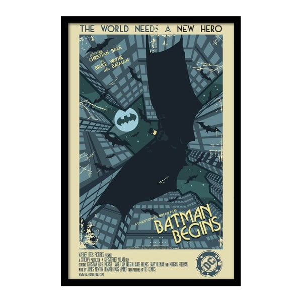 Plagát Batman Begins, 35x30 cm