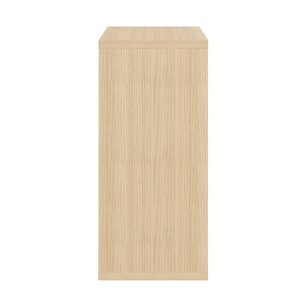 Čierna nízka šatníková skriňa v dekore duba 113x113 cm Hugo - TemaHome - TemaHome-image-4