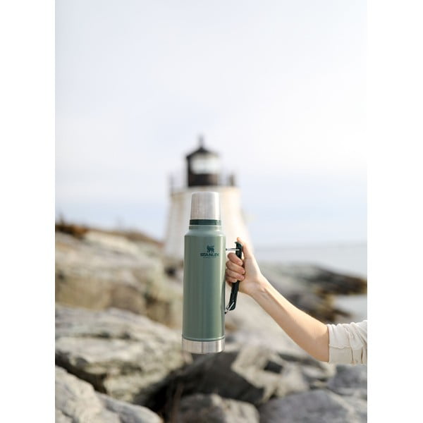 Zelená termoska z nehrdzavejúcej ocele 1 l Legendary Classic Hammer Tone Green – Stanley-image-1