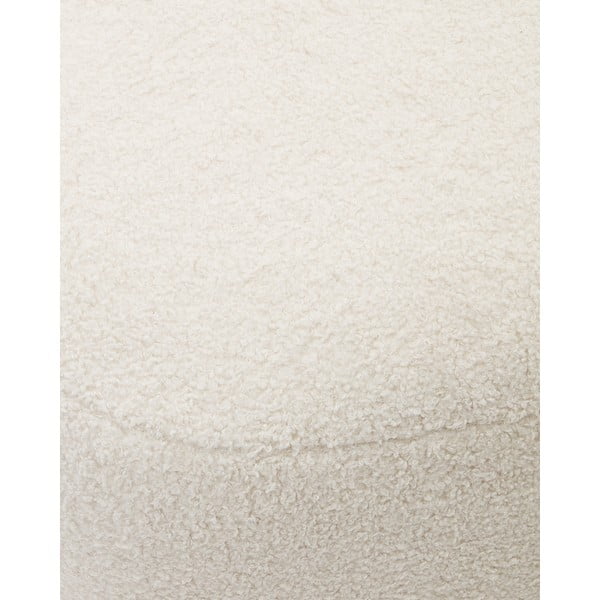 Krémový taburet z textílie buklé Martina – Kave Home-image-4