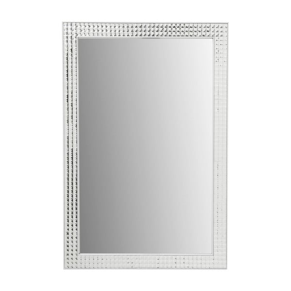 Nástenné zrkadlo Kare Design Crystals White, 80 × 60 cm